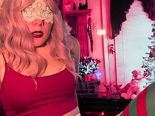 want to see this amateur couple's hot xmas blowjob?