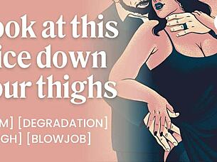 escort gets throat and pussy used in luxury party bathroom