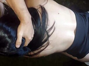 Latina Brunette Fucked By Monster Cocks On Roadside After Party.