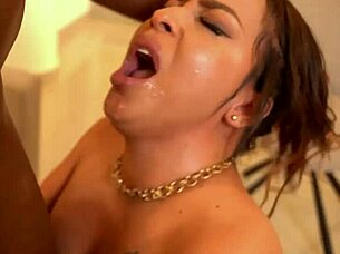 Big Assed Brunette Hires Prostitute for Blowjob and Ass Shaking