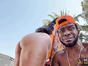 Curvy Cutie Josie Jaxxon Gets Pussy Fucked Outdoors By Rome Major.