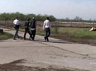 Intriguing backstage before filming a porn movie