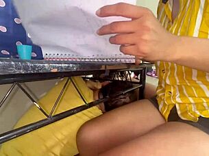 green old man with two innocent college girls!