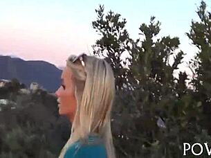 Teen 18+ exposes filthy pussy in hardcore POV blowjob scene