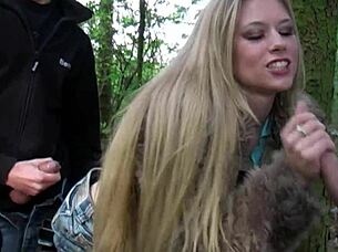 a student gives blowjob to taxi driver in the car