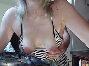 Cum Dripping in Kitchen Sex!
