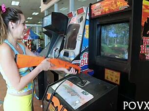 Zoe Foxx Sucks Cock Roughly In Pov.