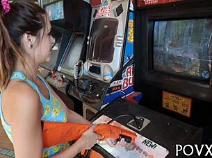 Zoe Foxx Sucks Cock Roughly In Pov.