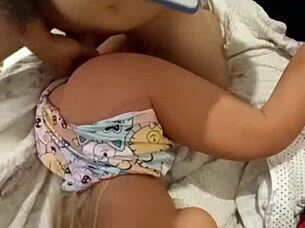 Dirty husband and wife unite to assfuck stepdaughter in outdoor public threesome with sex toys.