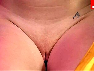 blonde cums with vibrator in pussy