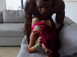I feel overwhelmed by this beautiful curvy mexicana's wet pussy and big black cock quickie
