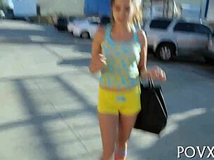 Zoe Foxx Sucks Cock Roughly In Pov.