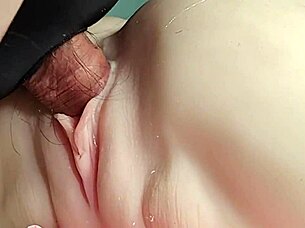 i'm going to fuck her pussy in double penetration and assfucking close up on her hairless body