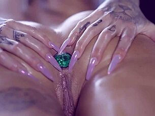 Susy Gala Moans With Anal Plug And Dildo!