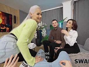 want to see huge cock fuck two colombian wives in swap?