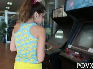 Zoe Foxx Sucks Cock Roughly In Pov.