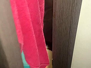 spying on stepsister's big tits in bathroom moment