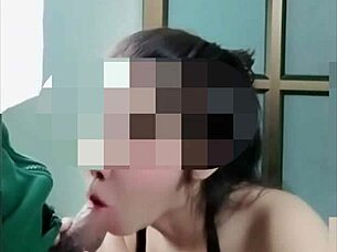 Leaked video of cute Thai student sucking dick and breaking hymen 😍