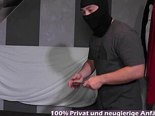 Petite German girlfriend cheats without condom, receiving creampie from user