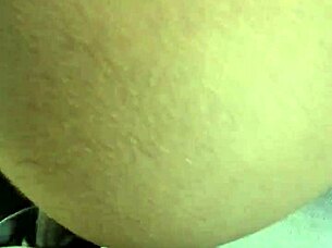 enjoying the cream on the dick in a sexy way