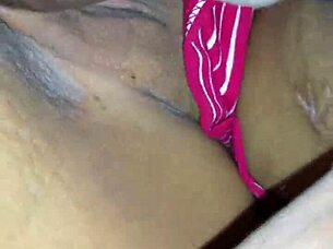 Ebony pussy farting a lot, feeling the monster cock emotions.