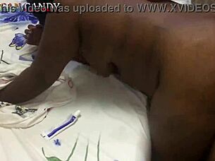 big black ass riding on black cock in homemade cumshot scene