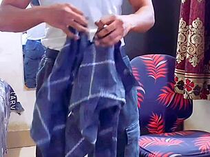 feminized before work with narrow waist and beautiful ass