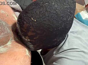 Black Slut Gets Rough Throatfuck And Swallows Puke