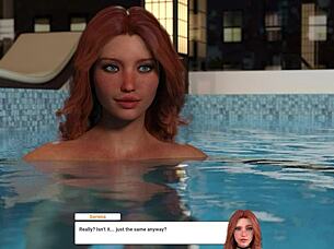 midnight ride ends with pool anal and muff diving