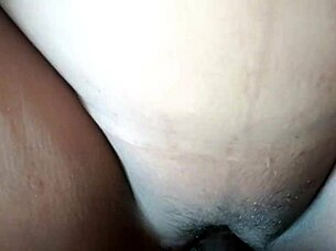 close-up view of young housewife's pussy getting fucked hard