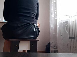 my secretary masturbates in office