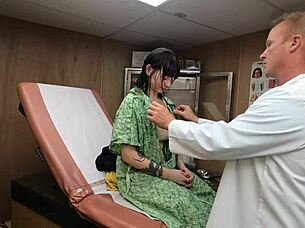 Scarlett Johnson as medical tit consultant in part 2 left