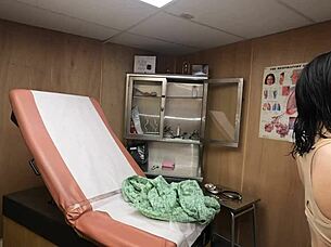 Scarlett Johnson as medical tit consultant in part 2 left