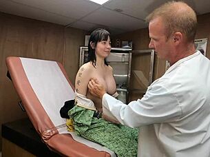 Scarlett Johnson as medical tit consultant in part 2 left