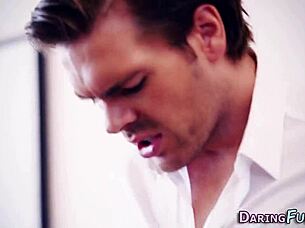 I-I can't believe this classy beauty swapped jizz with me in hardcore action