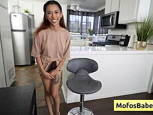 Lovely Petite Asian Slut Reveals Her Nice Round Boobs And Perky Ass!