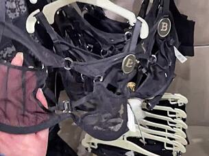 Mommy Milf Masturbates In Changing Room While Trying On Underwear, Whispering Dirty Talk