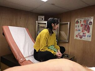 Scarlett Johnson as medical tit consultant in part 2 left