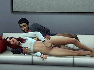 Jennifer's Boss Delivers Hard Creampie in Sims 4