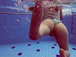 Sexy Pornstar Petite Russian Teen Libuse Shows Small Tits Underwater