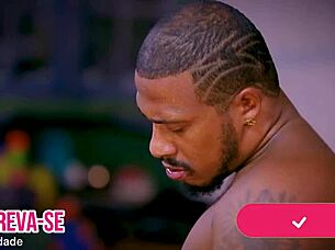 Intensely sucking huge black cock of husband Nego Catra