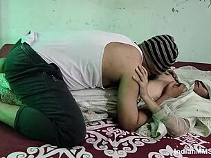 Skinny indian married wife shaved pussy getting loves hard fuck