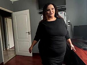 Hey, office whore sucks monster cock for promotion in POV interracial CFNM 😏💦