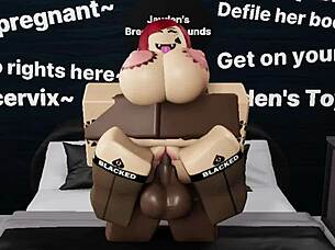 Railing A Nasty Thick Redhead Bitch With Monster Cock