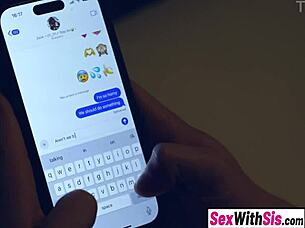 big ass teen stepsisters end sleepover with hot threesome bang