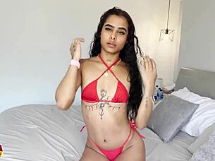 Veronica Gonzales takes creampie in first casting.