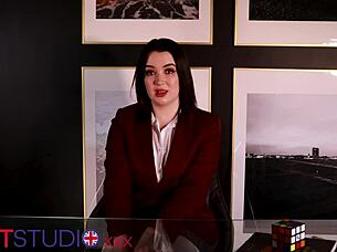 teen student in stockings and feet joi domination