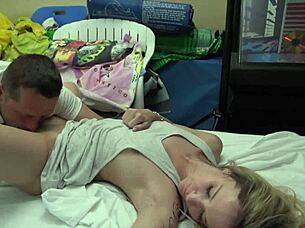 euro pornstars legs wide open as the evening begins