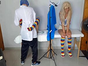 Doctor Examines Taboo Latina Half-Sisters with Creampie Massage