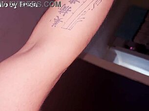 Dildo in girlfriend Frida's ass, she's a slut